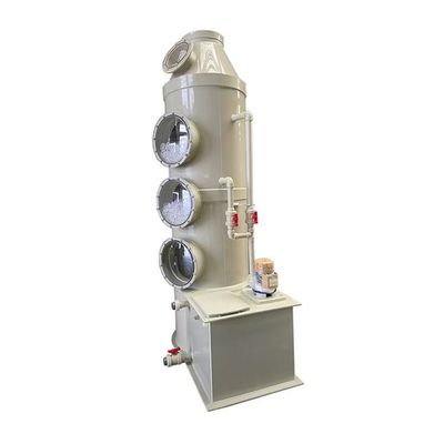 গ্যাস স্ক্রাবার So2 অপসারণ Co2 টাওয়ার নিষ্কাশন গ্যাস পরিষ্কার সিস্টেম প্যাক বিছানা ভিজা স্ক্রাবার নিকাশী শিল্পের জন্য